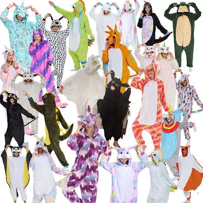 Buy Unisex Flannel Pyjama Pajamas Kigurumi Onesie11 Adult Animal Cosplay Costume New • 23.74£