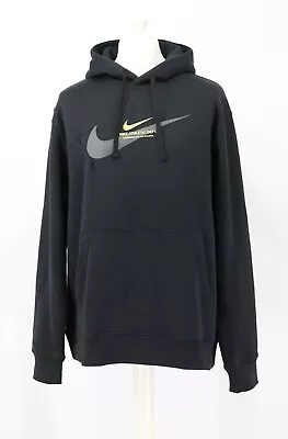 Buy Nike Standard Issue Atheltic Mens Fleece Hoodie Uk Xl Black Hh Hf0553-010 • 34.50£