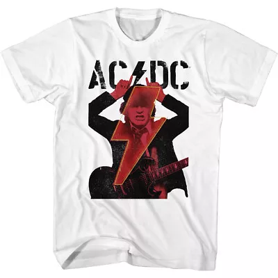 Buy ACDC Angus Young Devil Horns Men's T Shirt Metal Band Concert Music Merch • 47.95£