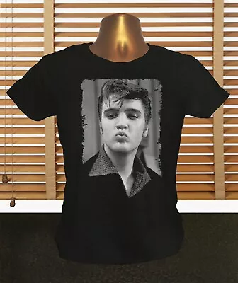 Buy Elvis Presley Kiss Me - Women's Rockabilly Elvis Presley T Shirt • 14.99£