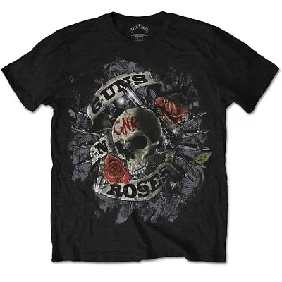 Buy Guns N Roses Skull And Pistols Slash Rock Licensed Tee T-Shirt Men • 15.99£
