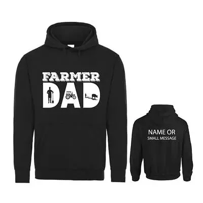 Buy Farmer Dad Farming Farm Hoodie Personalised Gift Customised Name Message • 29.95£