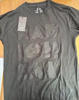 Buy Radiohead T Shirt Debossed Logo Rare Rock Band Merch Tee Size Medium Black • 21.50£