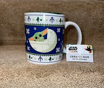 Buy Star Wars Mandalorian The Child (Baby Yoda) Christmas Sweater 20 Oz Coffee Mug • 12.20£