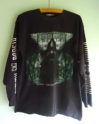 Buy Dimmu Borgir Large Long Sleeved  T-shirt, 'Enthrone Darkness Triumphant' Scarce • 50£