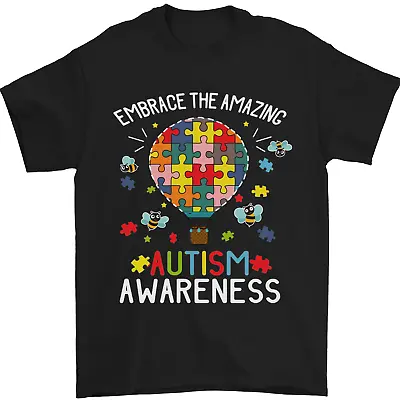 Buy Embrace The Amazing Autism Autistic ASD Mens T-Shirt 100% Cotton • 10.48£