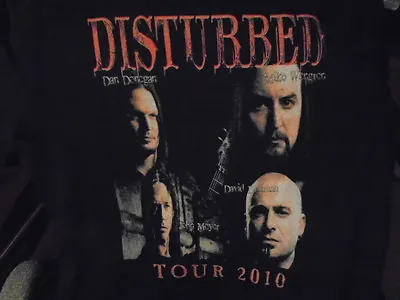 Buy RARE Disturbed TOUR SHIRT Large Uproar 2010 Avenged Sevenfold HELLYEAH Halestorm • 19.29£