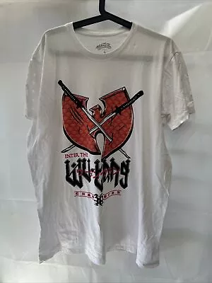 Buy Wu Tang T Shirt Top White Multi Enter The 36 Chambers Swords Size Large • 19.99£