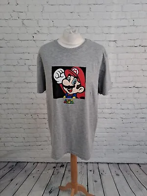 Buy Super Mario Grey Round Neck T Shirt Mens Size XL  (AM18) • 6.99£