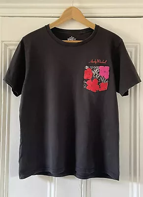 Buy Uniqlo SPRZNY Andy Warhol Women’s Black Red Flowers Pocket T-Shirt M UK 12 EU 40 • 12.99£