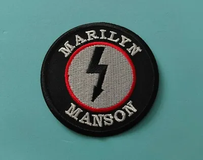 Buy Rock Music Sew / Iron On Embroidered Patch:- Marilyn Manson (a) • 4.40£