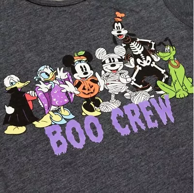 Buy Disney Store Mickey And Friends GITD Halloween T Shirt The Boo Crew Med • 15.99£