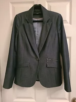 Buy Florence & Fred Ladies Denim Fitted Blazer Size 8 • 5£