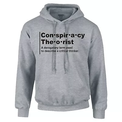 Buy Funny Conspiracy Theorist  Derogatory Term  Hoodie • 21.99£