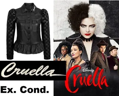 Buy Disney Parks Cruella GLAM ROCK Her Universe Leather Jacket Women's 1X, 16-18 • 46.26£