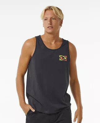 Buy Rip Curl Mens Traditions Casual Crew Neck Sleeveless Tank Vest Top Tee • 24.95£