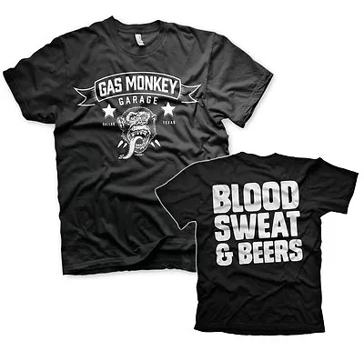 Buy Officially Licensed Gas Monkey Garage Blood Sweat & Beers T-Shirt S-3XL Sizes • 6.53£