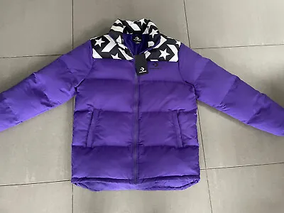 Buy Converse All Star Purple Poly Fill Cb Puffer Jacket Size Medium • 39.99£