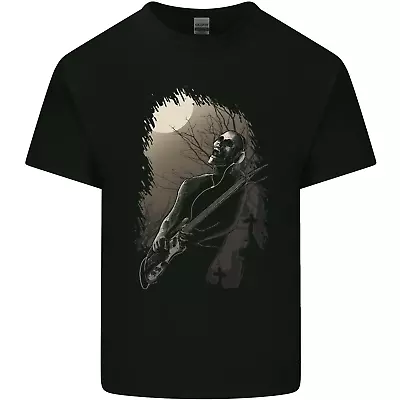 Buy Midnight Rock N Roll Music Skull Guitar Mens Cotton T-Shirt Tee Top • 8.75£