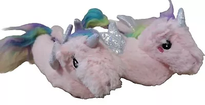 Buy Girls Pretty Pink Unicorn Slippers Childs UK Size 7/8 EUR 24/25 New • 6.99£