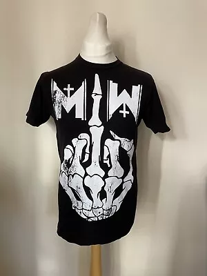 Buy MIW Motionless In White Middle Finger Tshirt Size Medium Heavy Metal • 15£
