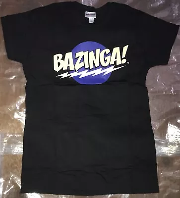 Buy The Big Bang Theory Bazinga Ladies XL Black T Shirt New Official • 8£