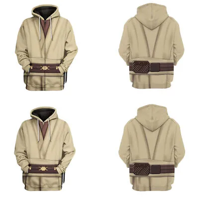 Buy Star Wars Obi Wan Kenobi 3D Hoodies Jedi Darth Vader Sweatshirts Coat Costumes.  • 25.68£