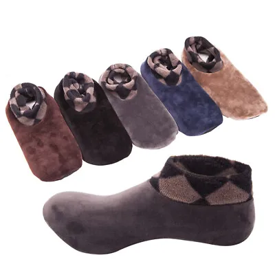 Buy Women Men Slipper Winter Socks Fluffy Non Slip Warm Fleece Lined Cosy Bed Fl 🔥 • 1.44£