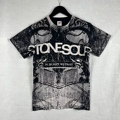 Buy Stone Sour T-Shirt All Over Print Slipknot Band Tour Small Y2K Rock Metal • 24.99£
