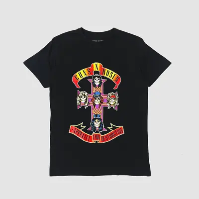 Buy Guns N' Roses Offical Appetite For Destruction Band Tour T-Shirt - Size M • 17£