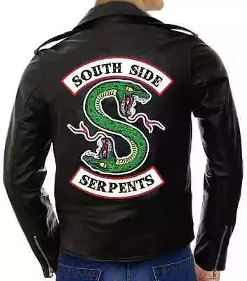 Buy Riverdale Southside Serpents Jughead Jones Cole Sprouse Men Leather Biker Jacket • 26.40£