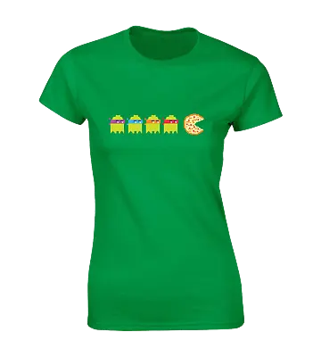 Buy Turtle Ghosts Ladies T Shirt Classic Gaming Pc Gamer Retro Gift Idea Top • 7.99£