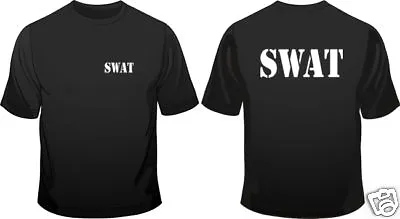 Buy Swat T-Shirt Mens Sniper Special Weapons And Tactics Fancy Dress Cotton Tee • 9.99£