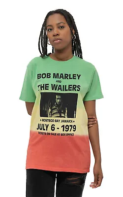 Buy Bob Marley Montego Bay Dip Dye Green T Shirt • 17.95£