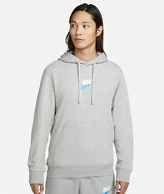 Buy New Nike Mens Hoodie Sportswear Top Hooded Pullover French Terry Grey M,L,XL • 29.98£