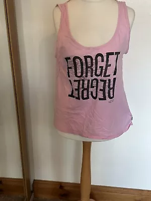 Buy Vans Off The Wall Pink Vest T Shirt Uk Size M • 5£