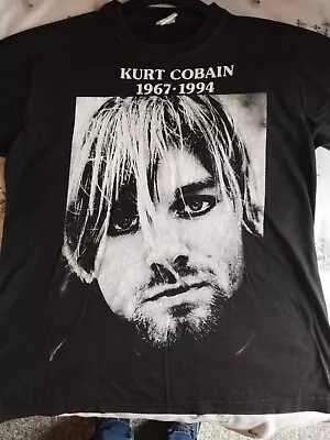 Buy Kurt Cobain Nirvana Vintage 2002 T Shirt Small VERY RARE Original • 40£