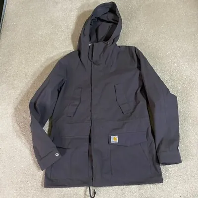 Buy Carhartt Jacket Mens Extra Small XS Grey Full Zip Coat X'Battle Parka Hood • 44.61£