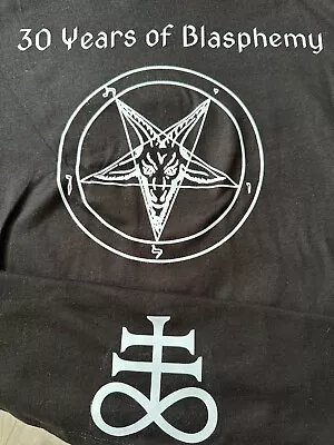 Buy Deicide T-Shirt Death Metal Pentagram Satanic Black Rare Mens Blasphemy *NEW* L • 4.20£