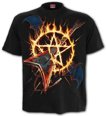 Buy Spiral Direct HOT METAL Mens Guitar/Biker/Rock/Metal/Fire, T-Shirt, Clothing • 15.25£
