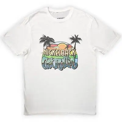Buy Nickelback Unisex T-Shirt: Get Rollin' Sunset - White Cotton • 17.99£