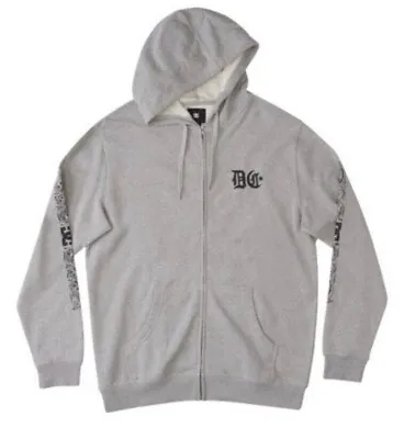 Buy DC Hard Times Zip-Up Hoodie – Heather  Grey Size Large 44  Chest • 23.59£