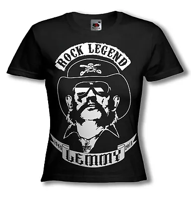 Buy LEMMY T-SHIRT / MOTORHEAD - Lemmy Kilmister TRIBUTE - Ladies T-shirt / ALL SIZES • 16.99£