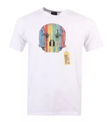 Buy Paul Smith Wooden Skull White T-shirt Size L • 20£