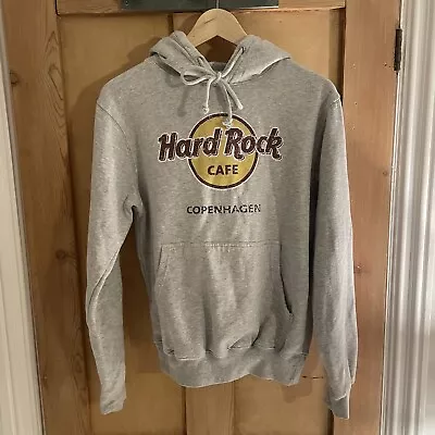 Buy Hard Rock Cafe Hoodie Men's Grey Copenhagen Pullover Sweater Size M • 12£
