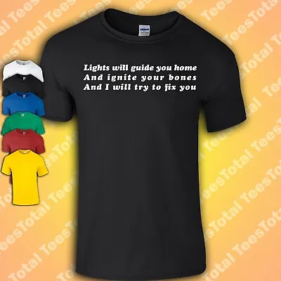 Buy Light Will Guide You Home T-Shirt | Coldplay | Song Lyric Music Mens Womens Gift • 16.99£
