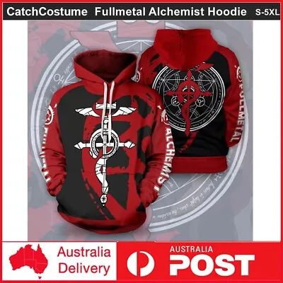 Buy Fullmetal Alchemist FA Edward Elric Hoodie Sweatshirt Cosplay Jacket Costume • 21.80£