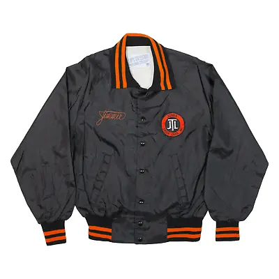 Buy UPSTREAM Mens Varsity Jacket Black USA L • 19.99£