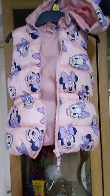 Buy Minnie Mouse Sleeveless Jacket Age 86cms 12/18 Months • 5£