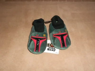 Buy Disney Star Wars Boba Fett LITTLE BOY Socktop Slippers Size M (7-8)/New • 8.03£